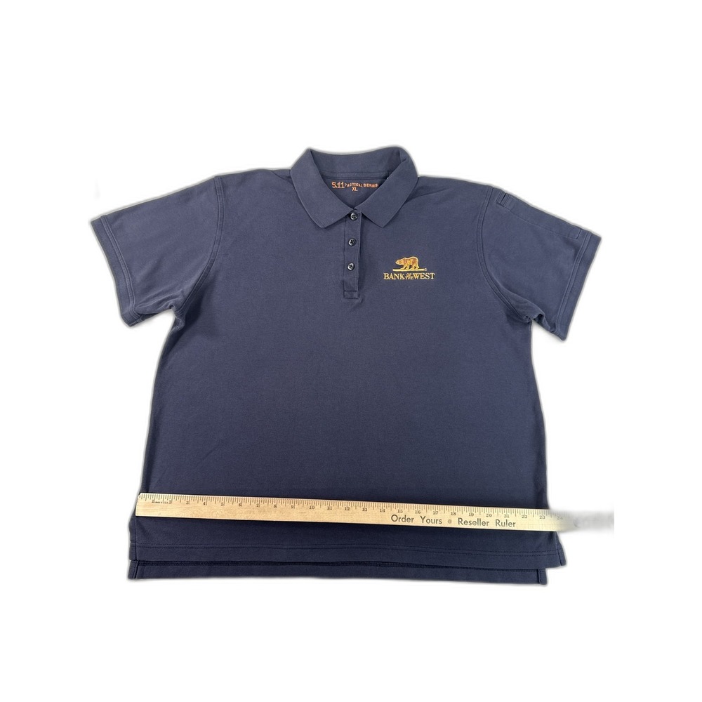 5.11 Bank of the West Tactical Series Polo Shirt XL Navy Short Sleeve